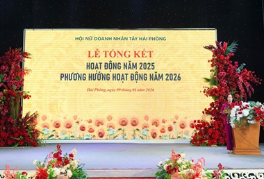 Hội Doanh nhân trẻ Hải Phòng tham dự Hội nghị tổng kết công tác Hội năm 2025 do Hội Nữ doanh nhân Tây Hải Phòng tổ chức