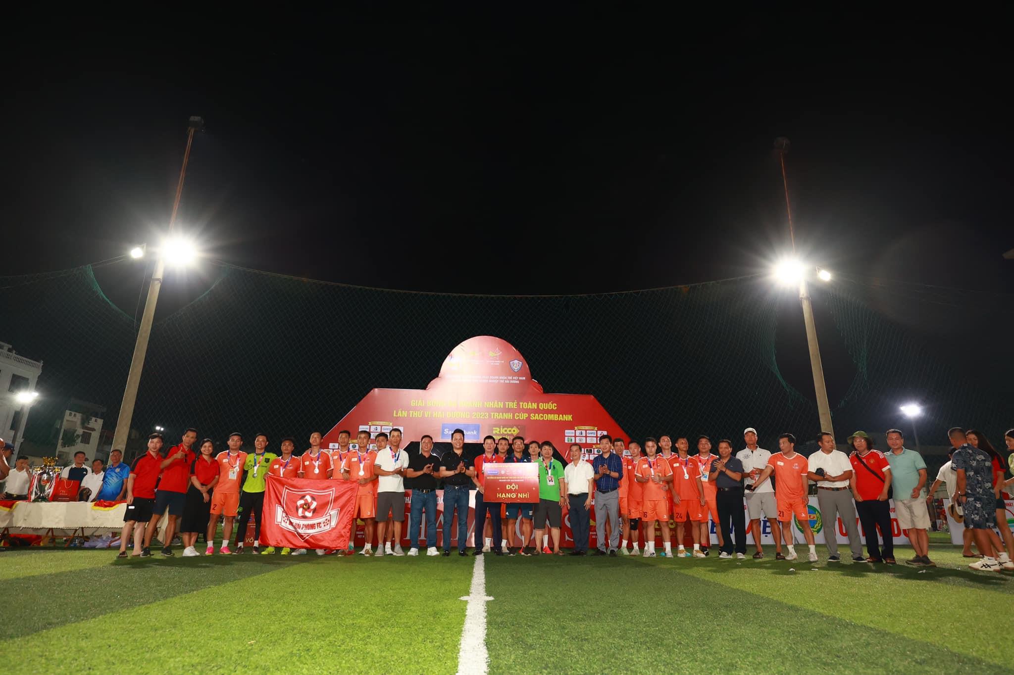 Hội DNT Hải Phòng giành Á quân Giải bóng đá Doanh nhân trẻ toàn quốc 2023