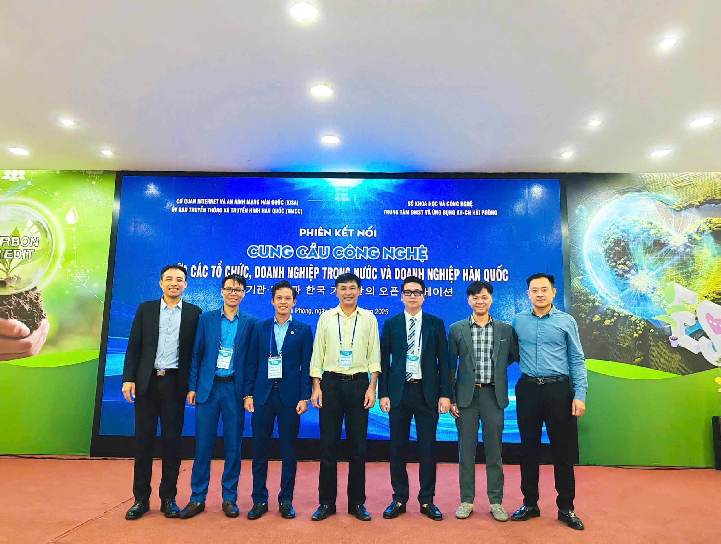 Hội Doanh nhân trẻ Hải Phòng tham dự phiên kết nối cung cầu công nghệ Việt Nam - Hàn Quốc