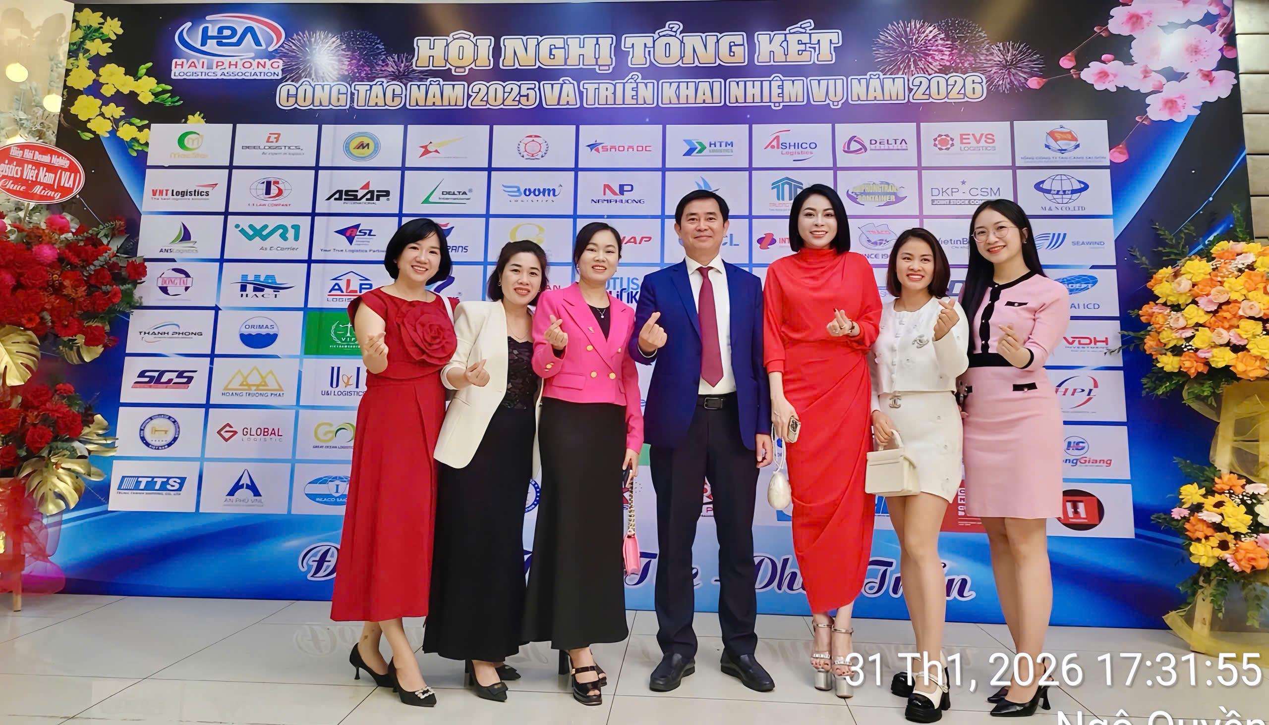 Hội Doanh nhân trẻ Hải Phòng tham dự Hội nghị tổng kết công tác năm 2025 và triển khai nhiệm vụ năm 2026 của Hiệp hội Logistics Hải Phòng