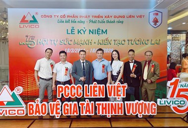 Hội Doanh nhân trẻ Hải Phòng chúc mừng Lễ kỷ niệm 15 năm thành lập Công ty CP Phát triển Xây dựng Liên Việt (LIVICO)