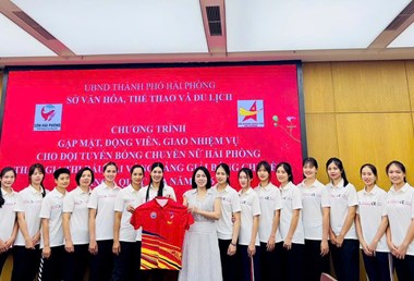 Hội Doanh nhân trẻ Hải Phòng đồng hành cùng Đội bóng chuyền nữ Hải Phòng tại Giải hạng A quốc gia 2026