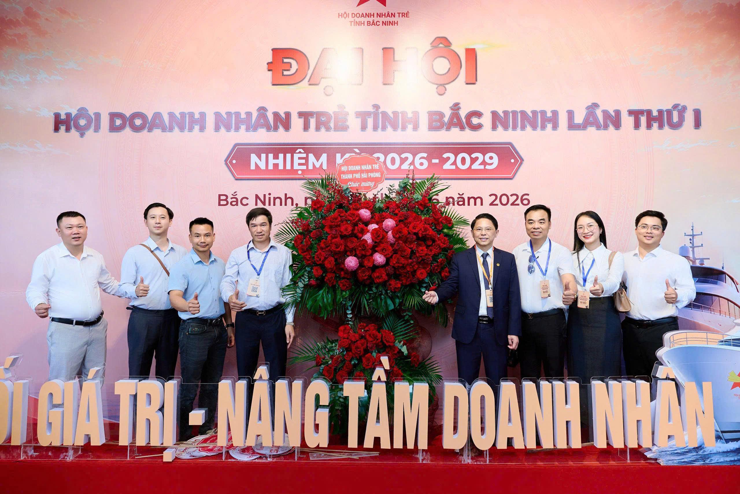 Hội Doanh nhân trẻ Hải Phòng tham dự Đại hội Hội Doanh nhân trẻ tỉnh Bắc Ninh lần thứ I, nhiệm kỳ 2026 - 2029