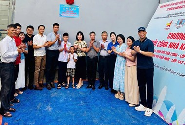 Hội Doanh nhân trẻ Hải Phòng - CLB Bóng đá DNT Hải Phòng chung tay lan tỏa yêu thương tại lễ khánh thành 'Nhà Khăn quàng đỏ' năm 2026